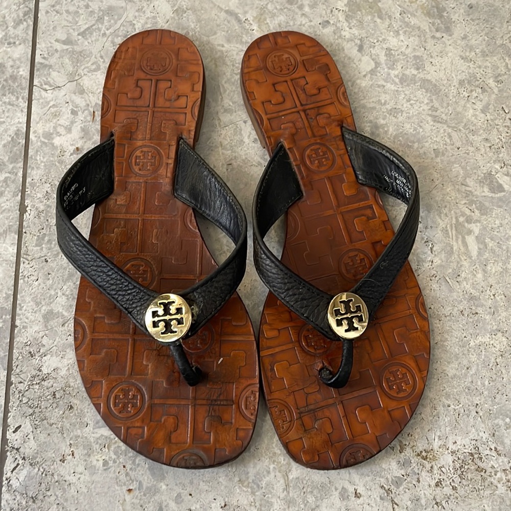 Tory Burch leather slipper